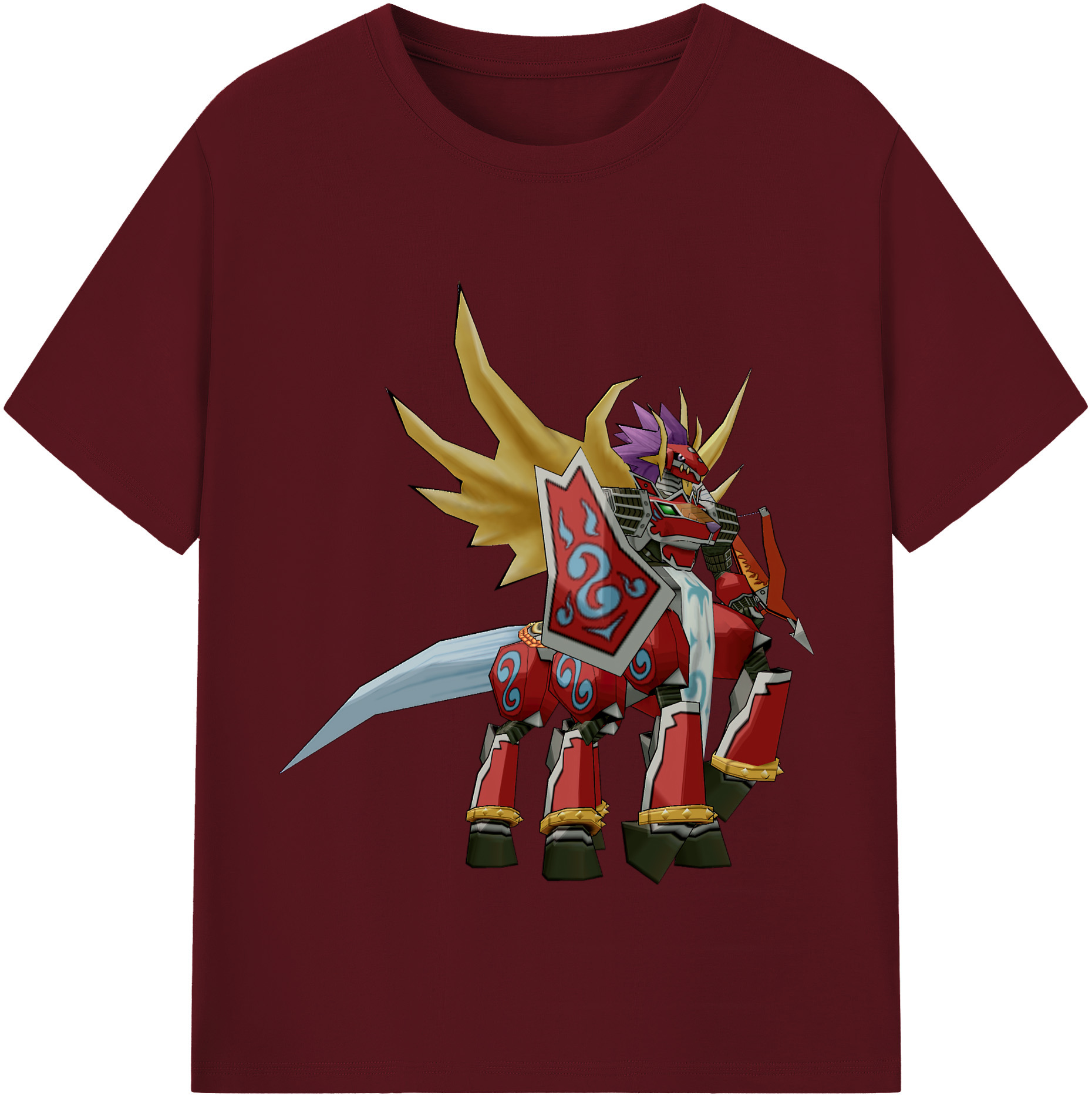 （画像用） Digimon デジタルモンスター/デジモン 綿100％半袖Tシャツ（フロントプリント）